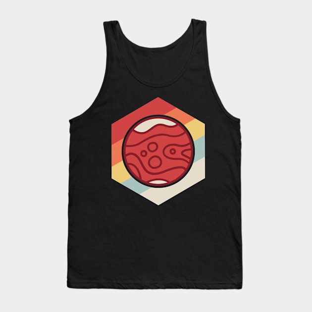 Retro Vintage Planet Mars Tank Top by MeatMan